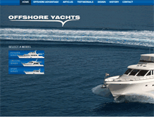 Tablet Screenshot of offshoreyachts.net